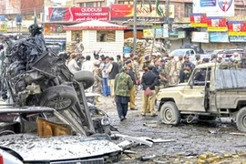 Hiện trường vụ đánh bom ở Quetta. (Nguồn: AFP)