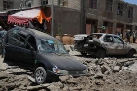 Hiện trường một vụ đánh bom ở Afghanistan. (Nguồn: THX/TTXVN)