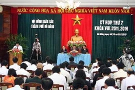 Kỳ họp thứ 7 Hội đồng Nhân dân thành phố Đà Nẵng. (Ảnh: Trần Lê Lâm/TTXVN)