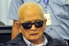 Bị cáo Nuon Chea tại tòa. (Nguồn: AFP)