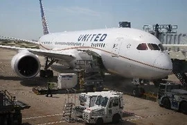 Chiếc máy bay Boeing 787 Dreamliner của công ty hàng không Mỹ United Airlines. (Nguồn: AFP/TTXVN)