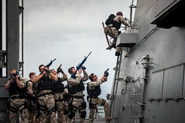 Các binh sỹ tham gia tập trận hải quân. (Nguồn: Reuters)