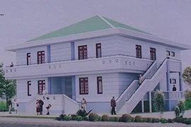 Mô hình nhà tránh lũ khi hoàn thành. (Nguồn: Internet)