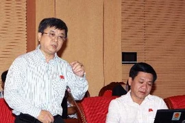 Ông Trần Trọng Nghĩa - đại biểu Quốc hội TP.HCM phát biểu ý kiến. (Ảnh: Nguyễn Dân/TTXVN)