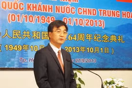 Ông Sài Văn Nhuệ, Tổng lãnh sự Trung Quốc tại Thành phố Hồ Chí Minh. (Ảnh: Hoàng Anh Tuấn/Vietnam+)