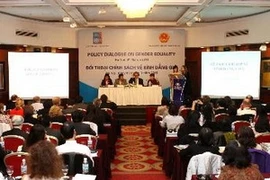 Một buổi đối thoại về bình đẳng giới được tổ chức tại Việt Nam. (Ảnh: Anh Tuấn/TTXVN)