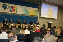 Phiên khai mạc Diễn đàn thế giới về sự phát triển 2012. (Ảnh: Lê Hà-Trung Dũng/Vietnam+)