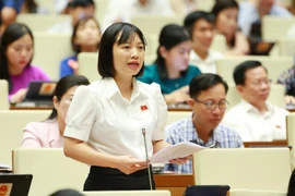 Đại biểu Quốc hội tỉnh Hải Dương Nguyễn Thị Việt Nga. (Ảnh: Phương Hoa/TTXVN)