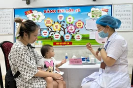 Trong chiến dịch đợt 1, dự kiến có hơn 6 triệu trẻ trên toàn quốc được uống bổ sung Vitamin A. (Ảnh: T.G/Vietnam+)