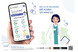 iCARE+: Ứng dụng thông minh cho bệnh nhân đái tháo đường và người thân. (Ảnh: PV/Vietnam+)