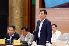 Phó Thống đốc Ngân hàng Nhà nước Phạm Thanh Hà trả lời các câu hỏi của phóng viên. (Ảnh: Phạm Kiên/TTXVN)