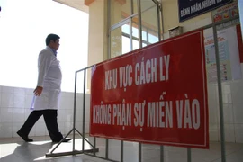 Khu vực cách ly tại một bệnh viện. (Ảnh: TTXVN/Vietnam+)