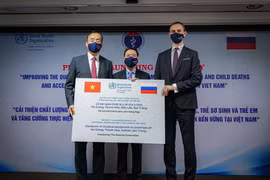 Khởi động dự án “Nâng cao chất lượng chăm sóc tại bệnh viện nhằm giảm tử vong bà mẹ, trẻ sơ sinh và trẻ em. (Ảnh: PV/Vietnam+)
