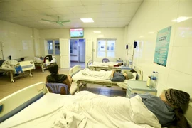 Bệnh viện Đa khoa Thanh Nhàn là một trong 5 bệnh viện của Hà Nội điều trị, cách ly bệnh nhân nghi mắc virus corona.(Ảnh: TTXVN/Vietnam+)