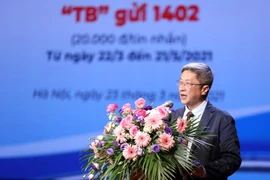 Thứ trưởng Bộ Y tế Nguyễn Trường Sơn phát biểu tại Chương trình. (Ảnh: Anh Tuấn/TTXVN)