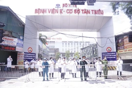 Bệnh viện K cơ sở Tân Triều đã được dỡ phong tỏa. (Ảnh: PV/Vietnam+)