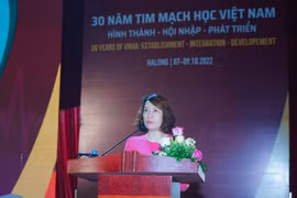 Thứ trưởng Bộ Y tế Nguyễn Thị Liên Hương phát biểu tại hội nghị. (Ảnh: PV/Vietnam+)