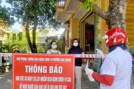 Truy vết các trường hợp liên quan đến ca mắc COVID-19 tại Vĩnh Phúc. (Ảnh: Hoàng Hùng/TTXVN)
