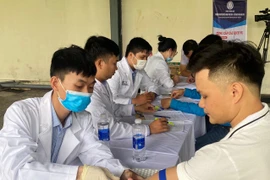 Nhiều hoạt động truyền thông về tầm quan trọng của việc tư vấn và khám sức khỏe trước khi kết hôn nhằm phòng bệnh Thalassemia được đẩy mạnh. (Ảnh: PV/Vietnam+)