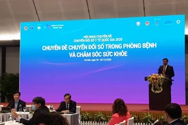 Thứ trưởng Bộ Y tế Đỗ Xuân Tuyên phát biểu tại hội nghị. (Ảnh: PV/Vietnam+)