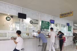 Khu vực người bệnh thanh toán viện phí. (Ảnh: T.G/Vietnam+)