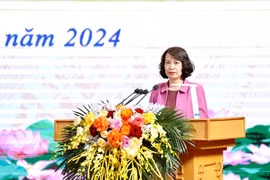 Thứ trưởng Bộ Y tế Nguyễn Thị Liên Hương phát biểu tại hội thảo. (Ảnh: PV/Vietnam+)