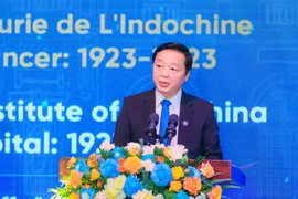 Phó Thủ tướng Chính phủ Trần Hồng Hà phát biểu tại buổi Lễ Kỷ niệm. (Ảnh: PV/Vietnam+)