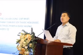 Thứ trưởng Bộ Y tế Trần Văn Thuấn phát biểu tại hội thảo. (Ảnh: PV/Vietnam+)