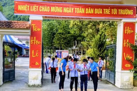 Tỷ lệ bao phủ bảo hiểm y tế học sinh sinh viên đã phát triển ổn định và tăng dần qua các năm. (Ảnh: PV/Vietnam+)
