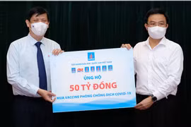 Tập đoàn Dầu khí Quốc gia Việt Nam tài trợ 50 tỷ đồng. (Ảnh: PV/Vietnam+)