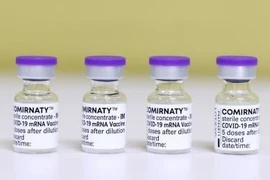 Vaccine ngừa COVID-19 của Pfizer. (Ảnh: Kyodo/TTXVN)