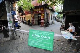 Hà Nội bắt đầu thiết lập “vùng xanh” nhằm chống lây nhiễm COVID-19 từ bên ngoài. (Ảnh: Thanh Tùng/TTXVN)