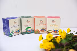 Tập đoàn TH đã chính thức ra mắt bộ 4 sản phẩm trà thảo dược túi lọc TH true HERBAL. (Ảnh: Minh Sơn/Vietnam+)