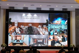 Ngành y tế đang thúc đẩy mạnh mẽ việc ứng dụng công nghệ trong khám chữa bệnh từ xa. (Ảnh: T.G/Vietnam+)