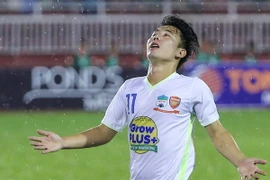 Hoàng Anh Gia Lai phiên bản 2016 đang thi đấu ấn tượng với Minh Vương là điểm sáng lớn nhất. (Ảnh: Minh Chiến/Vietnam+)