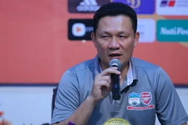 Ông Tuấn vẫn nhớ ba cậu học trò tài năng Công Phượng, Xuân Trường, Tuấn Anh. (Ảnh: Minh Chiến/Vietnam+)