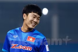 Xuân Trường sẽ thay Công Phượng giữ băng đội trưởng của U21 Hoàng Anh Gia Lai. (Ảnh: Minh Chiến/Vietnam+)