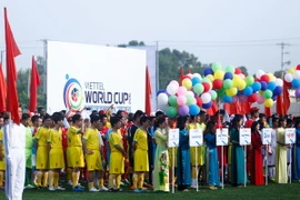 Viettel World Cup là giải đấu phong trào của Viettel được tổ chức trong toàn bộ đơn vị, trên mọi quốc gia có Viettel. Vòng chung kết tổ chức tại Việt Nam diễn ra từ 4/10 tới 15/10. (Ảnh: Minh Chiến/Vietnam+)
