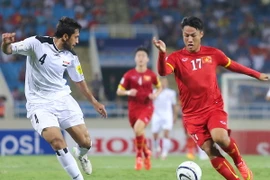 Tuyển Việt Nam hoàn toàn có thể soán ngôi nhì bảng của Iraq. (Ảnh: Minh Chiến/Vietnam+)