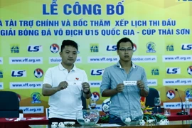 Vòng chung kết U15 quốc gia 2016 đã chính thức khởi tranh với sự tham gia của 8 đội bóng. (Ảnh: Minh Chiến/Vietnam+)