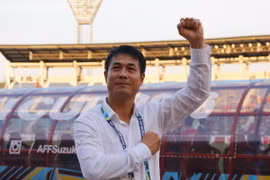 Huấn luyện viên Hữu Thắng khẳng định tuyển Việt Nam không định tử thủ để giữ tỷ số. (Ảnh: PV/Vietnam+)