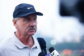 Huấn luyện viên Alfred Riedl. (Nguồn: Minh Chiến/Vietnam+)