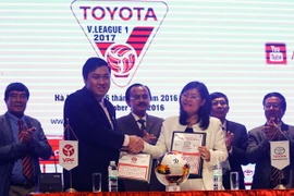 VPF thu lợi 1,6 tỷ đồng sau mùa giải chuyên nghiệp 2016. (Ảnh: Minh Chiến/Vietnam+)