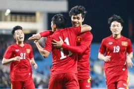 Công Phượng và nhiều cầu thủ Hoàng Anh Gia Lai sẽ lần đầu dự AFF Cup. (Ảnh: Minh Chiến/Vietnam+)