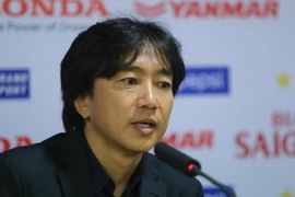 Huấn luyện viên Miura vẫn thể hiện quyết tâm lớn trước những trận đấu tới. (Ảnh: Minh Chiến/Vietnam+)