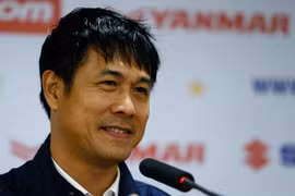 Hữu Thắng dành nhiều lời khen và sự bảo vệ cho bộ ba cầu thủ Hoàng Anh Gia Lai. (Ảnh: Minh Chiến/Vietnam+)