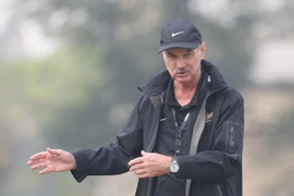 Ông Riedl tỏ ra rất hiểu đội tuyển Việt Nam khi nói về áp lực của truyền thông. (Ảnh: Đỗ Đen/Vietnam+)