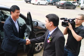 Hữu Thắng được giao chỉ tiêu rất nặng với một trận chung kết và một huy chương vàng. (Ảnh: Minh Đăng/Vietnam+)