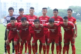 U16 Việt Nam đang gây ấn tượng mạnh với thắng lợi 3-0 trước U16 Australia. (Ảnh: Minh Chiến/Vietnam+)