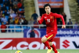 Công Phượng xui xẻo khi bị thay ra ngay trận đầu tiên đá chính. (Ảnh: Minh Chiến/Vietnam+)